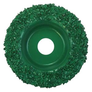 Green V Groove Flat Disc  Hoof Boss